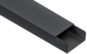 Кабель-канал 80х40 "ЭЛЕКОР" черный (10м) IEK EL-KK10-080-040-1-K02