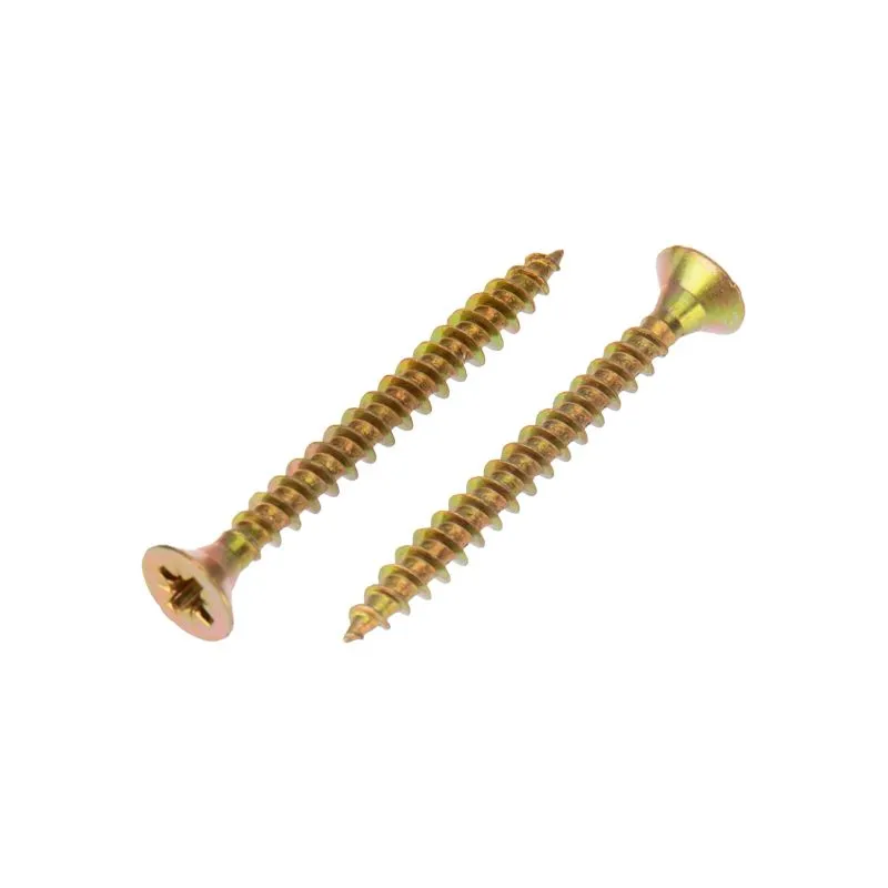 Саморез универсальный 4х40, желтый цинк, короб (200 шт/уп) KRANZ