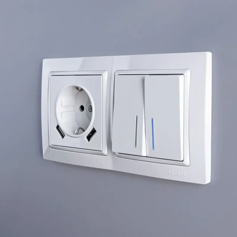 Рамка на 2 поста Snabb basic (белый)  Werkel - Фото 2