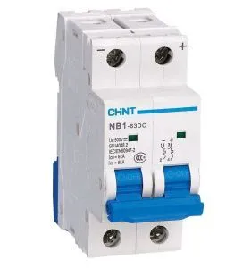 Автоматический выключатель пос.тока NB1-63DC 2P 16А 500В 6кА х-ка C (R) (CHINT) 182720
