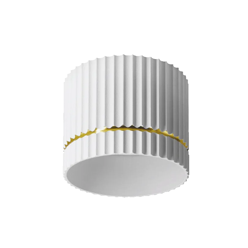 Накладной светильник WOLTA WSL-GX53/18WG NIMB под лампу GX53 Белый/золото D85x70 WSL-GX53/18WG