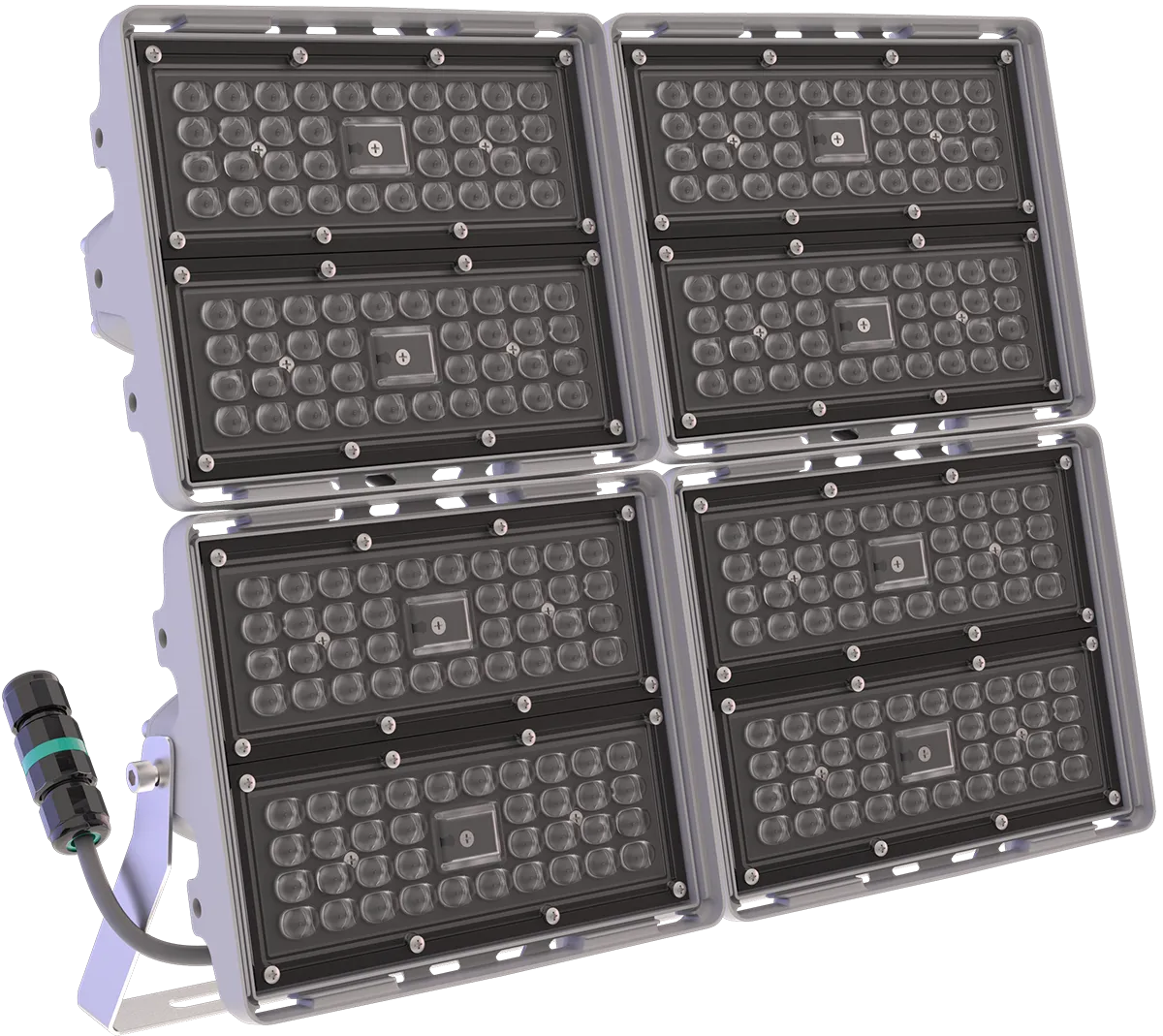 Светильник L-pixel 4/banner/200/К15/740/(R5)/05/MT-KM/I1-C4/220AC IP66 RAL7035 LEDEL PX200-41416-123-182