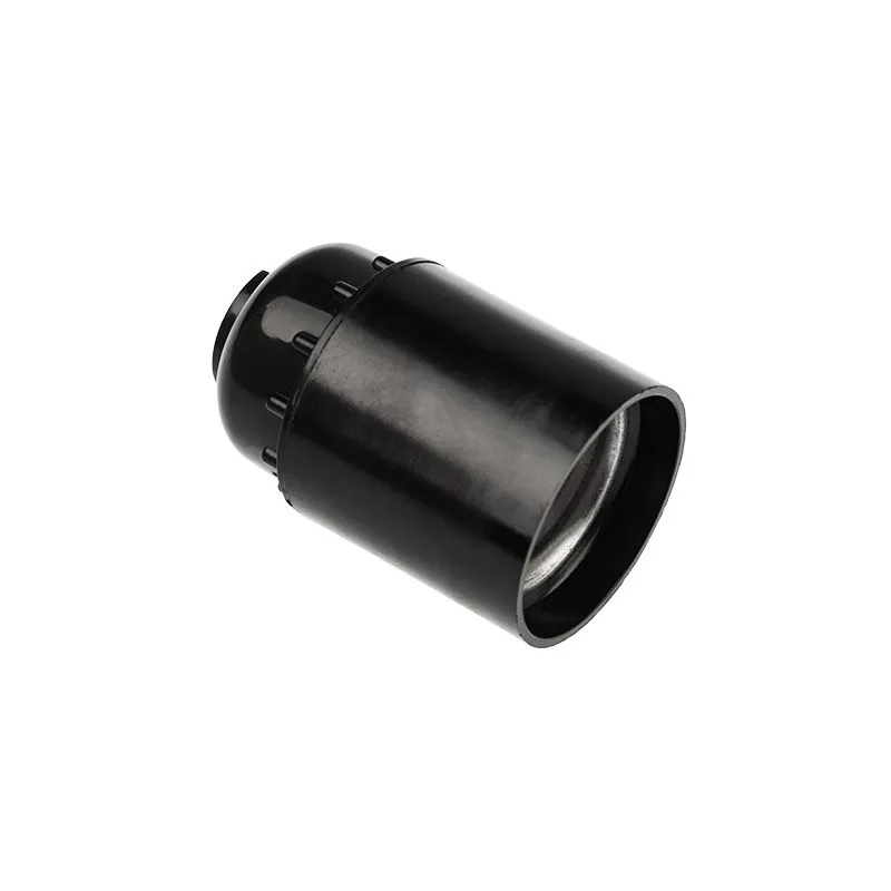 Патрон карболитовый подвесной Е27 черный, c этикеткой REXANT