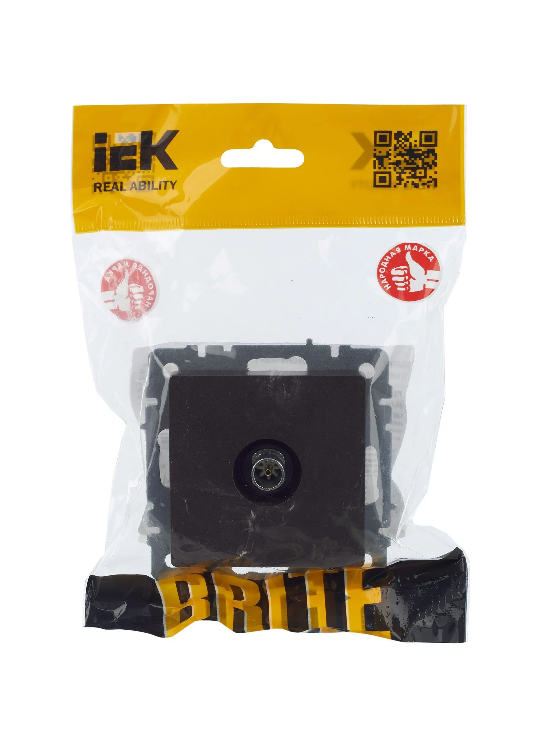 BRITE Розетка TV оконечная РТВ11-0-БрТБ темная бронза IEK - Фото 6