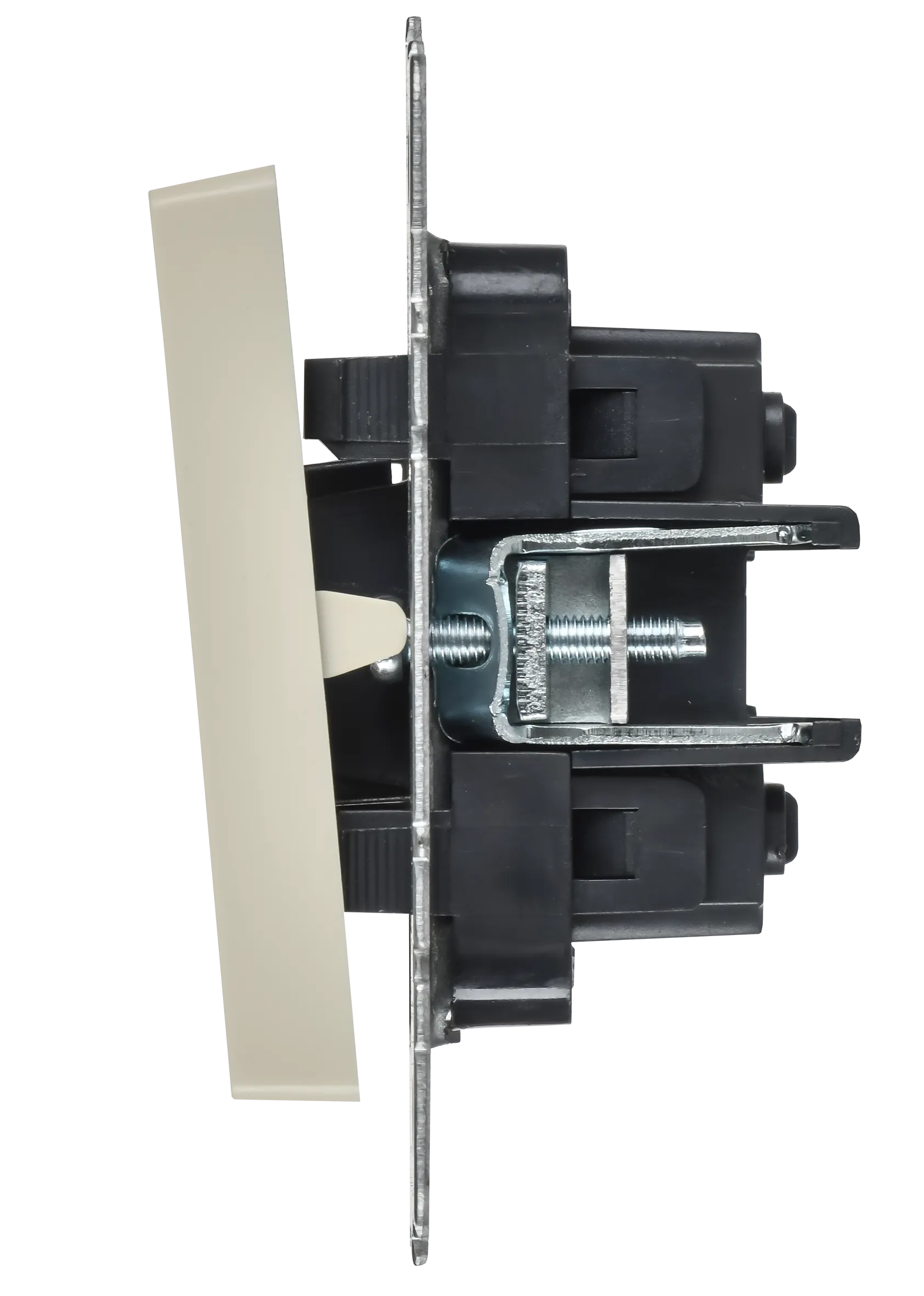 BRITE Выключатель 2-клавишный перекрестный 10А ВС10-2-3-БрКр бежевый IEK - Фото 6