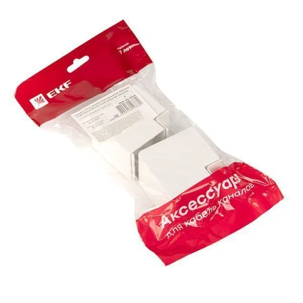 Поворот 90 гр. (40х40) (4 шт) белый EKF-Plast - Фото 2