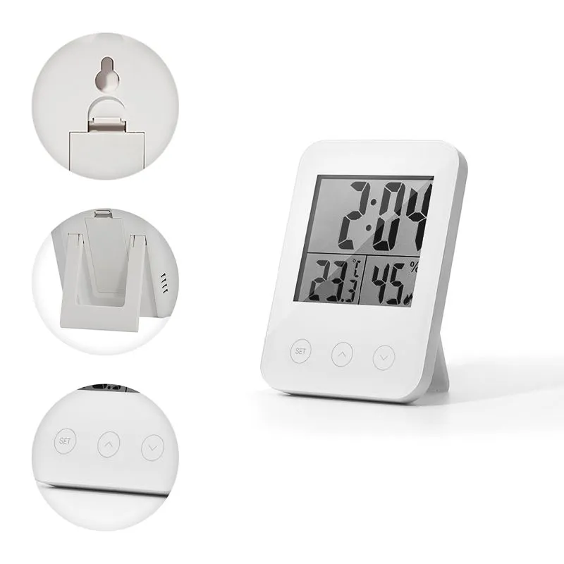 Термогигрометр комнатный, цифровой, сенсорный, с функцией будильника HALSA - Фото 3