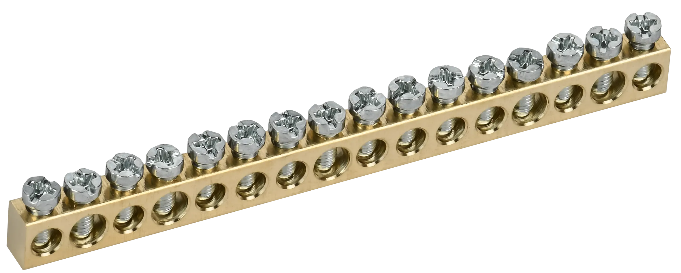 TEKFOR Шина нулевая сечение 6х9 16 отверстий IEK