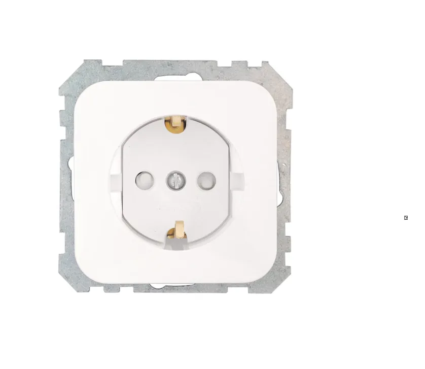 Розетка с заземляющим контактом и шторками скрытой установки (узел) РС16-479