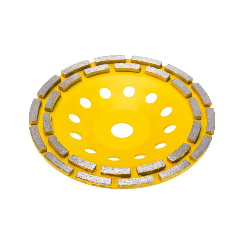 Чашка алмазная шлифовальная, двухрядная, 180х22,2мм KRANZ KR-90-0253