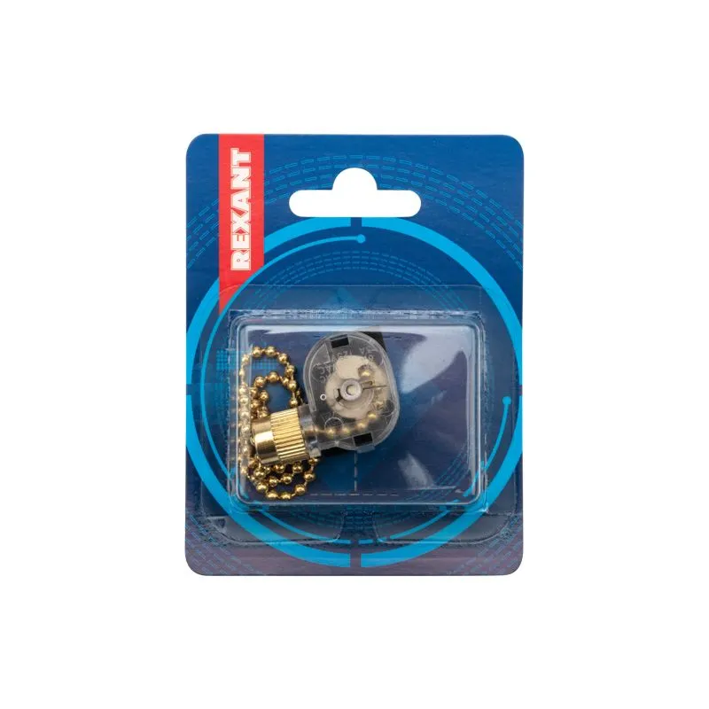 Выключатель для настенного светильника, gold 1шт (БЛИСТЕР F) REXANT - Фото 2