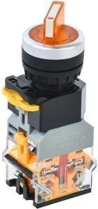 Переключатель D8-11XD2 на 2 положения 1з+1р с подсветкой желтый IEK BSW30-11XD2-3-14-2-K05