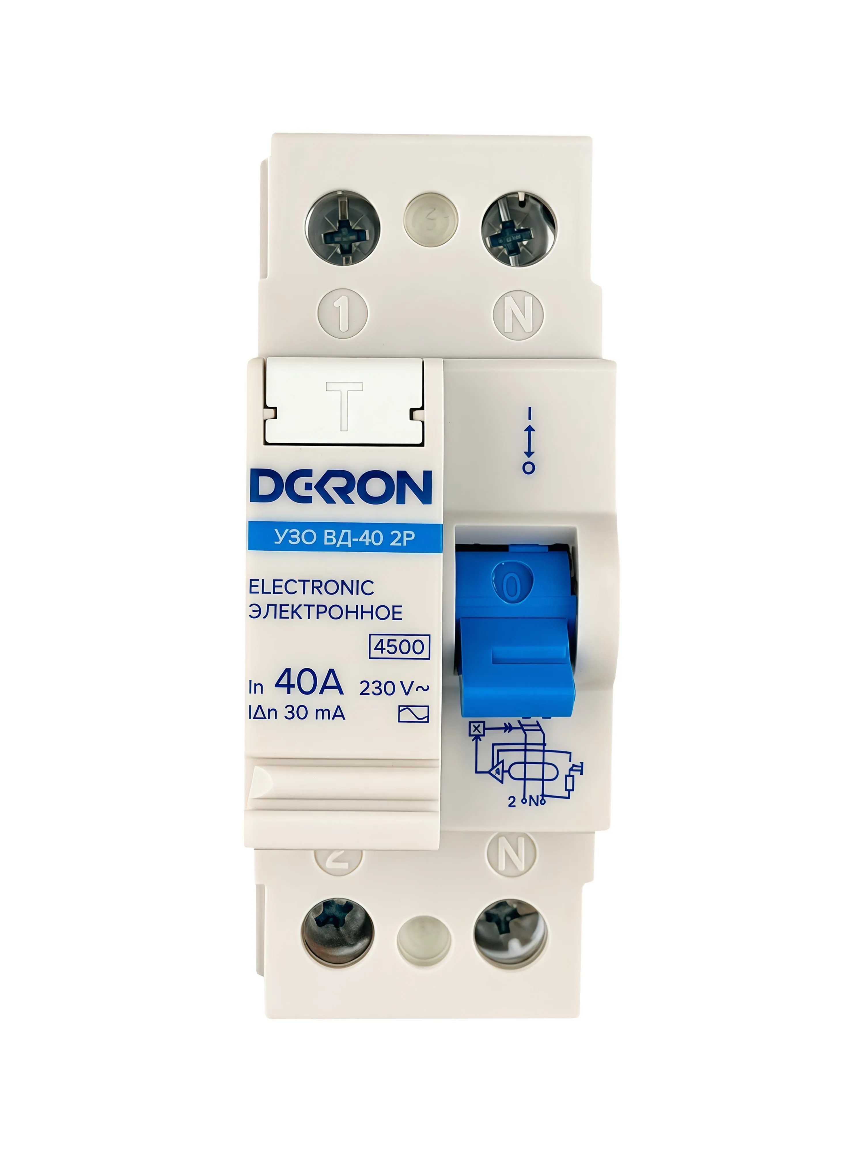 Устройства защитного отключения УЗО ВД-40 2P 40А/30мА тип АС 4.5кА