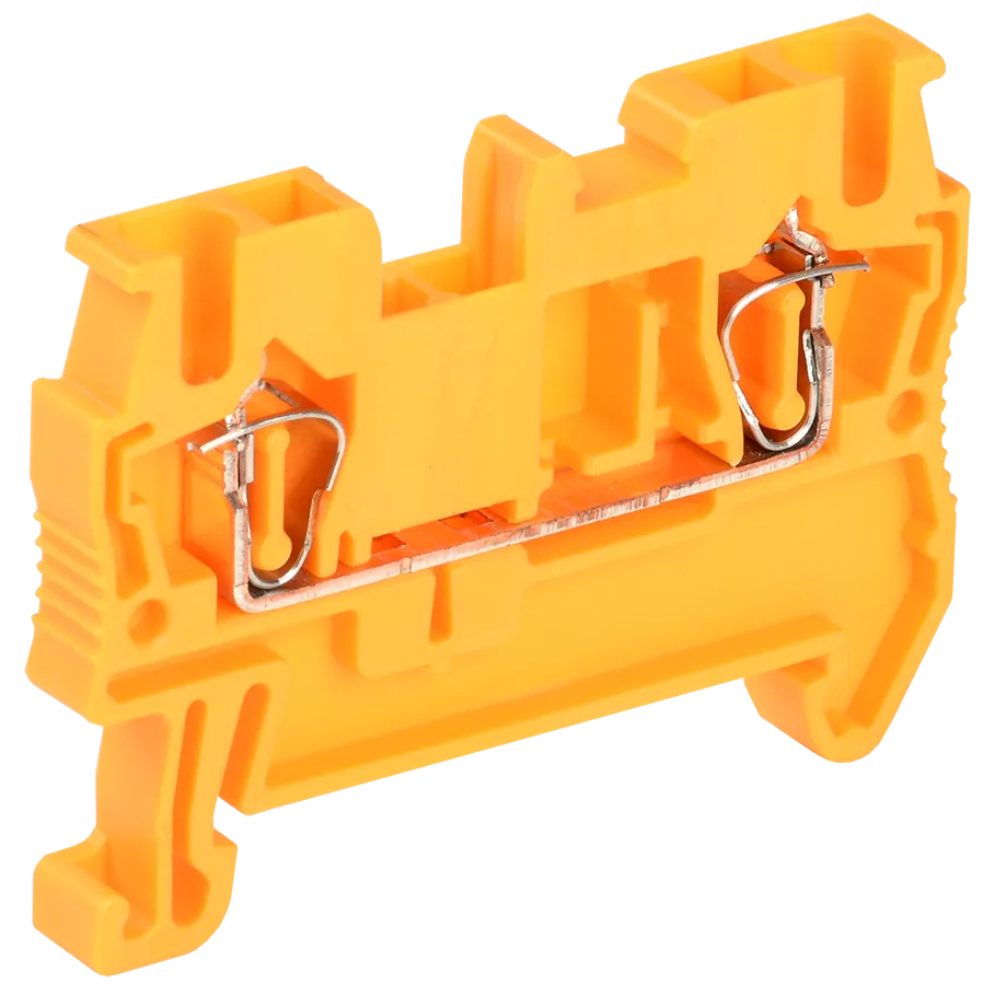 Клемма пружинная КПИ 2в-2,5 31А оранжевая IEK
