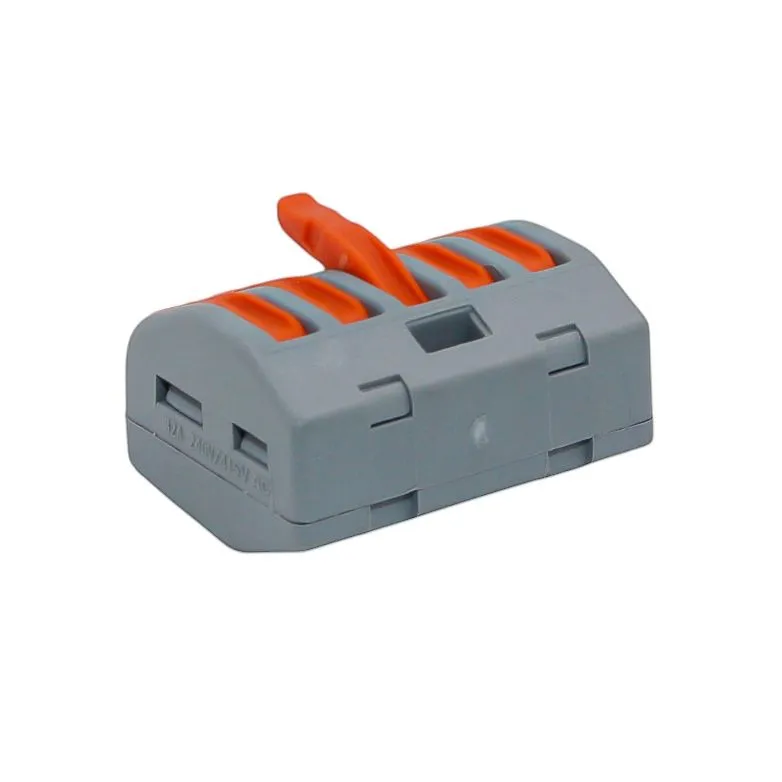 Клемма строительно-монтажная СМК 415 с рычагом, 5-проводная (50шт/уп) DEKRON - Фото 7