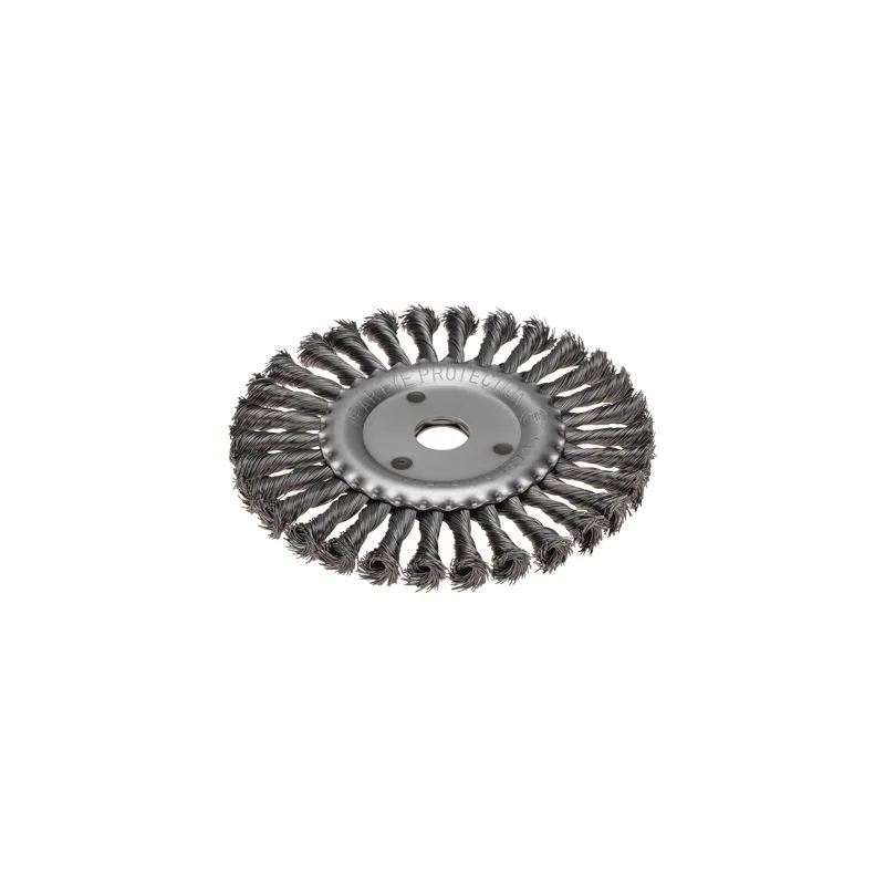Щетка дисковая для УШМ, крученая стальная проволока, 175мм, отв. 22,23мм KRANZ - Фото 2