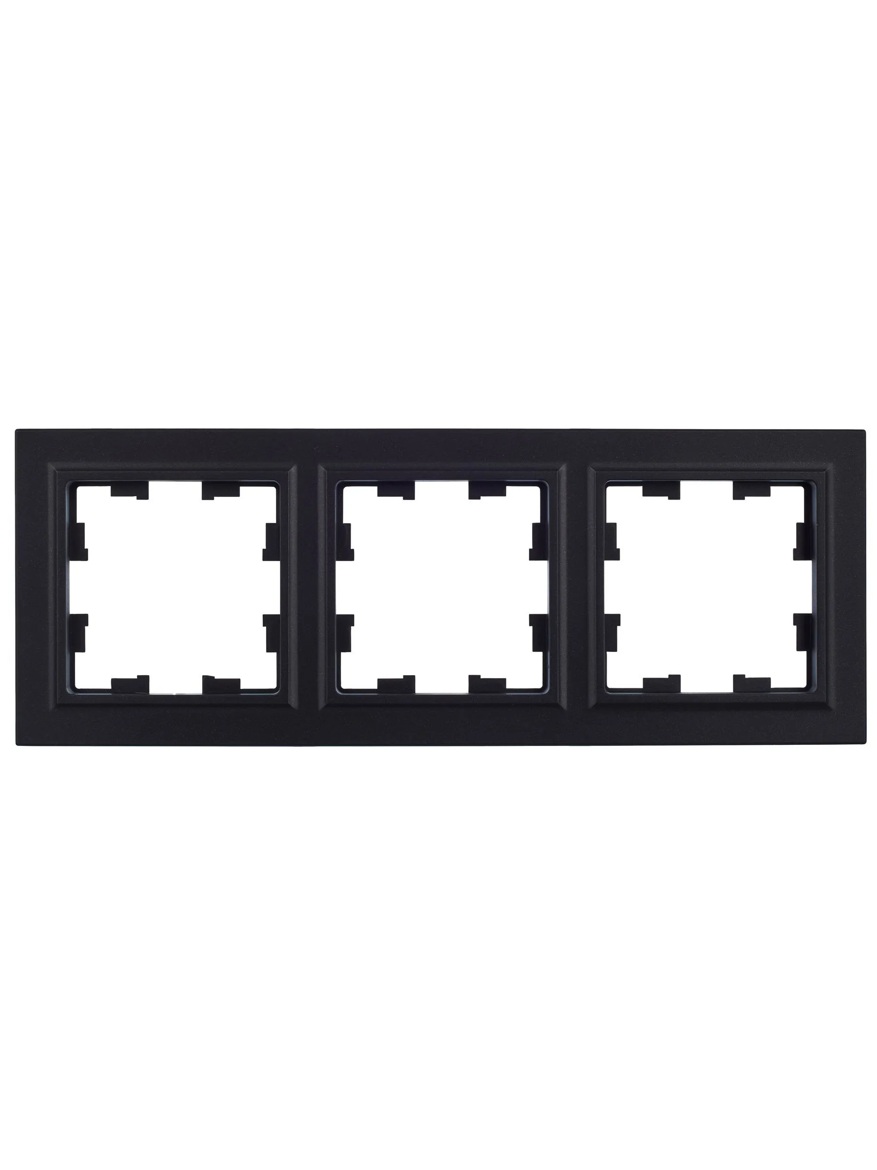 BRITE Рамка 3-местная РУ-3-БрЧ черный IEK - Фото 5