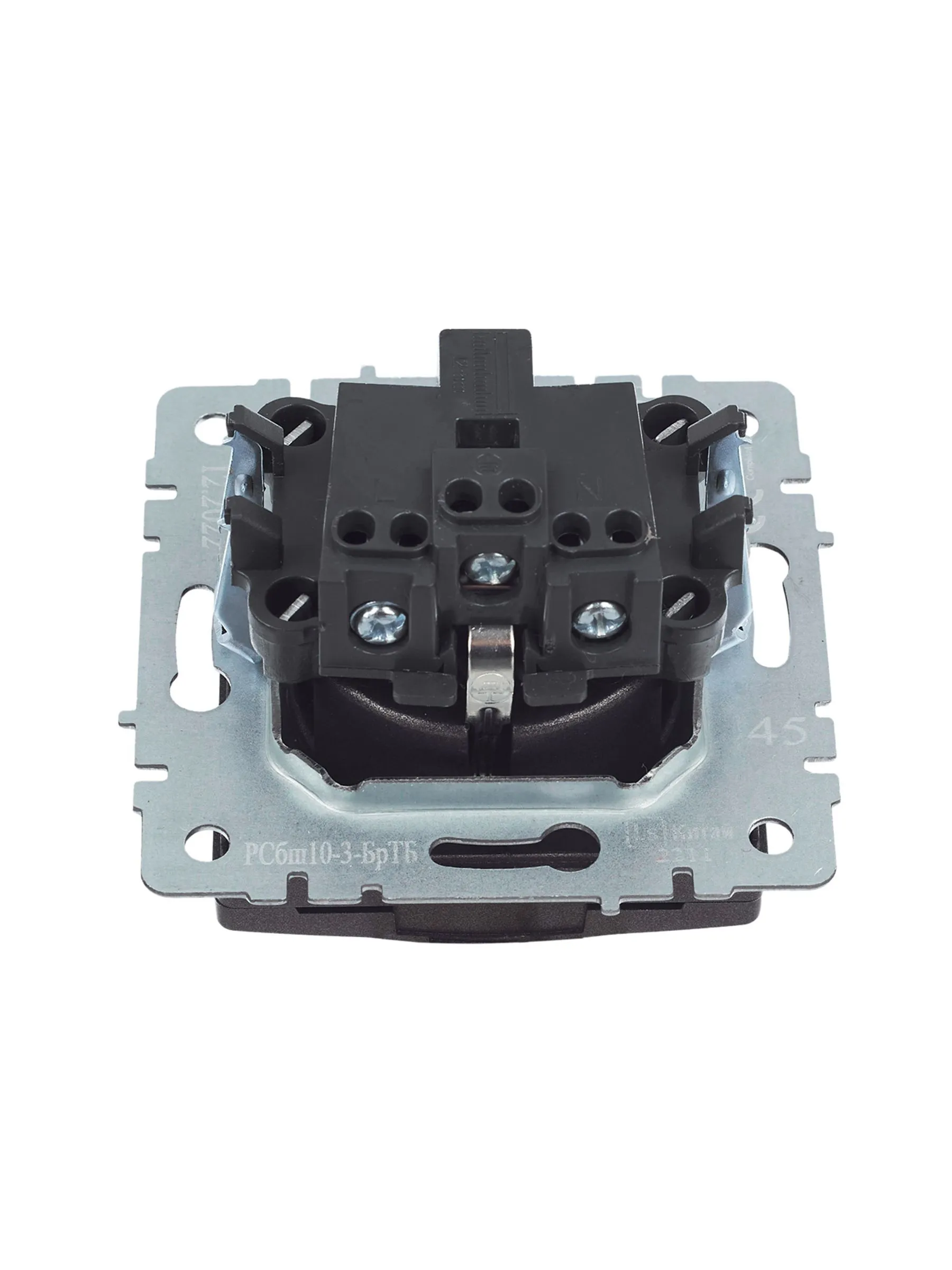 BRITE Розетка 1-местная с заземлением с защитными шторками и крышкой 16А IP20 РСбш10-3-БрТБ темная бронза IEK - Фото 8