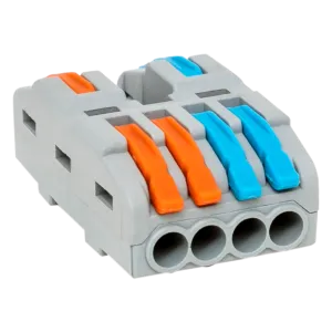 Строительно-монтажная клемма СМК 222-424 разветвительная 4 выхода 0,08-4 мм2 EKF 