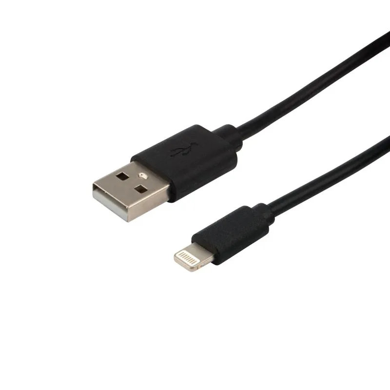 Кабель USB-A – Lightning для Apple, 1А, 1м, ПВХ, черный REXANT - Фото 4
