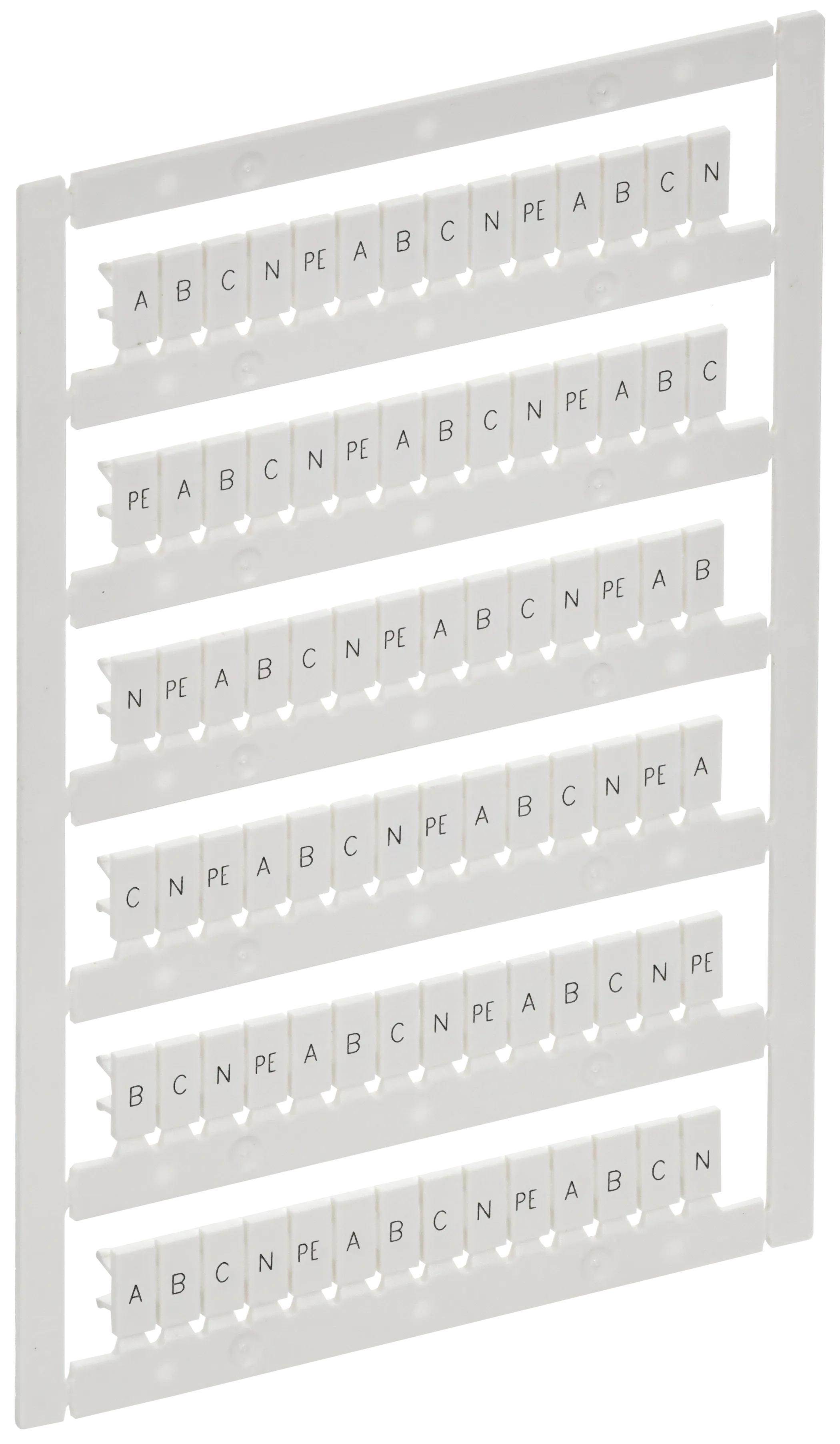 ARMAFIX Маркер для CTS/CP 2,5мм2 с символами "A; B; C; N; PE" IEK AF-CT10D-M-D25-21