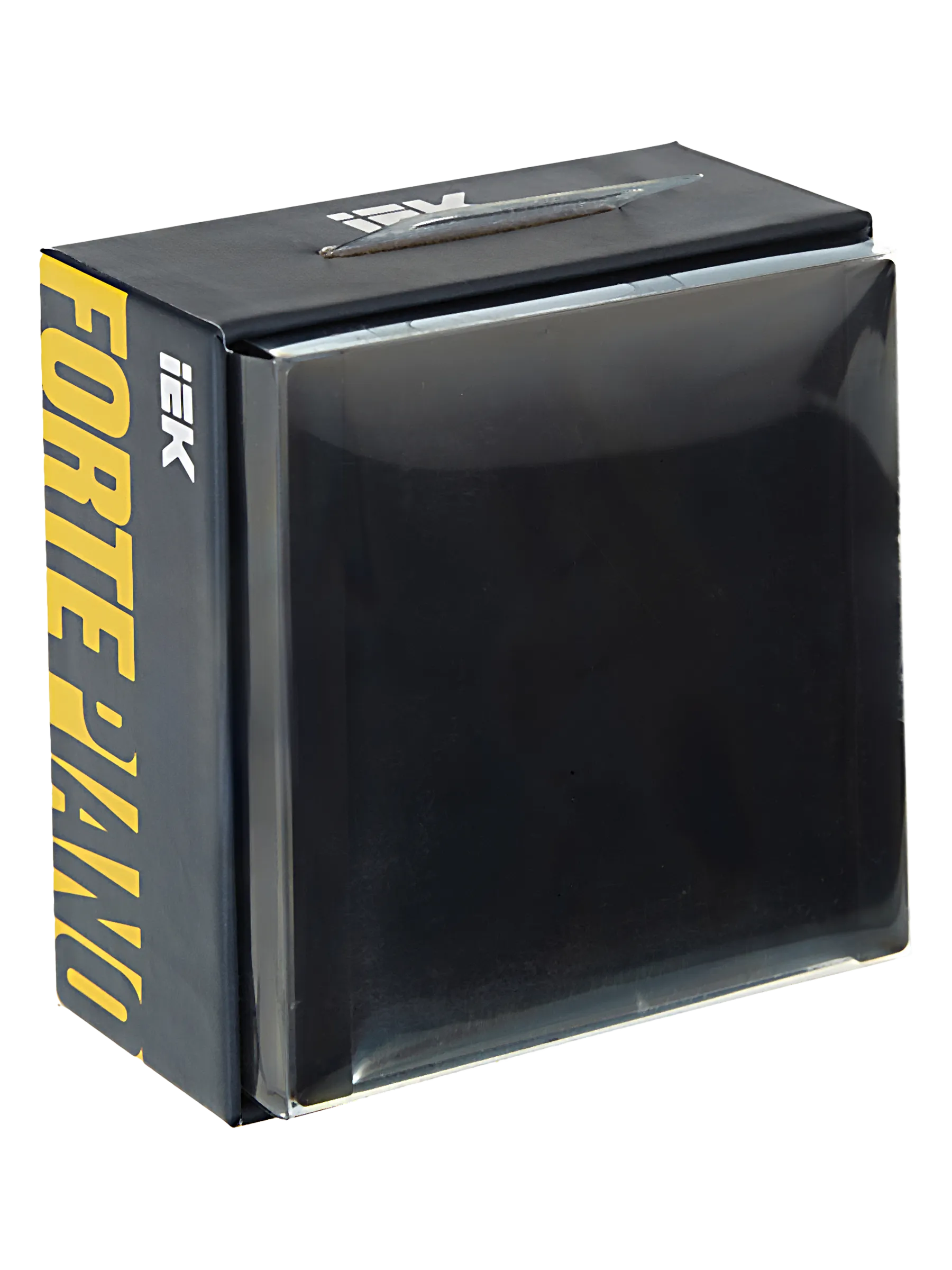 FORTE&PIANO Выключатель 1-клавишный проходной 10А FP103 черный IEK - Фото 2