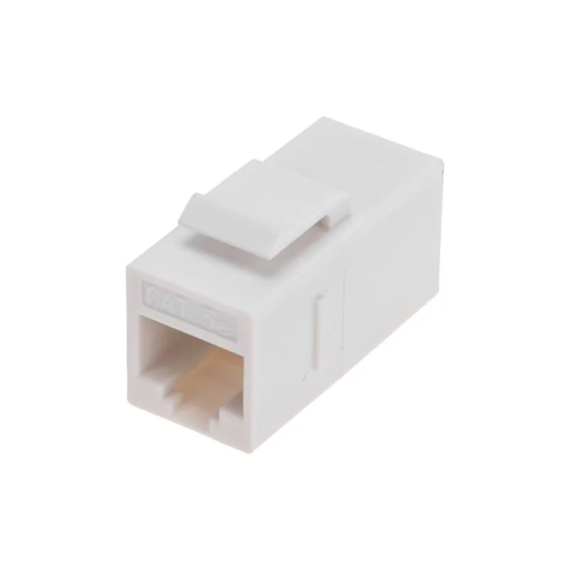 Адаптер проходной формата Keystone, Jack RJ-45(8P8C), UTP, CAT 5e REXANT PRO 02-0101