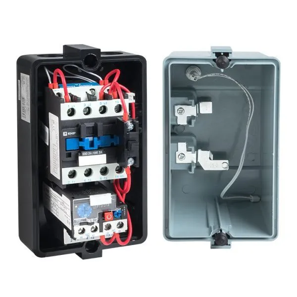Пускатель в корпусе КМЭ 25А 400В с РТЭ Ir-17-25А и индик. IP65 EKF - Фото 2