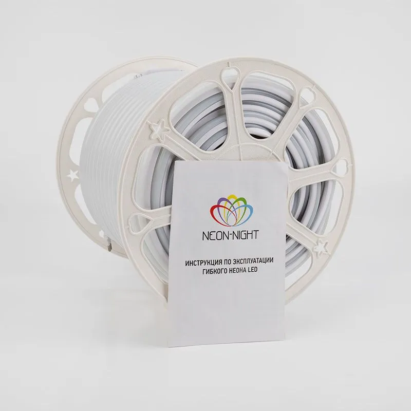 Гибкий неон LED SMD, форма – D, 16х16 мм, желтый, 144 LED/м, бухта 50 м - Фото 3