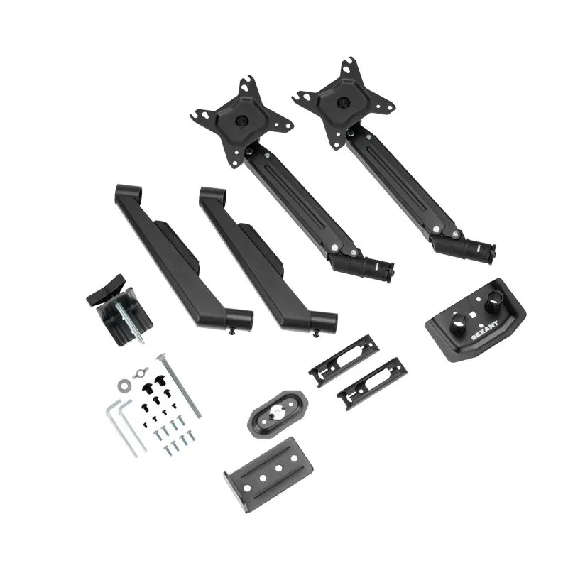 Кронштейн для двух мониторов 13"-32", настольный с газлифтом, серия PROFI REXANT - Фото 4