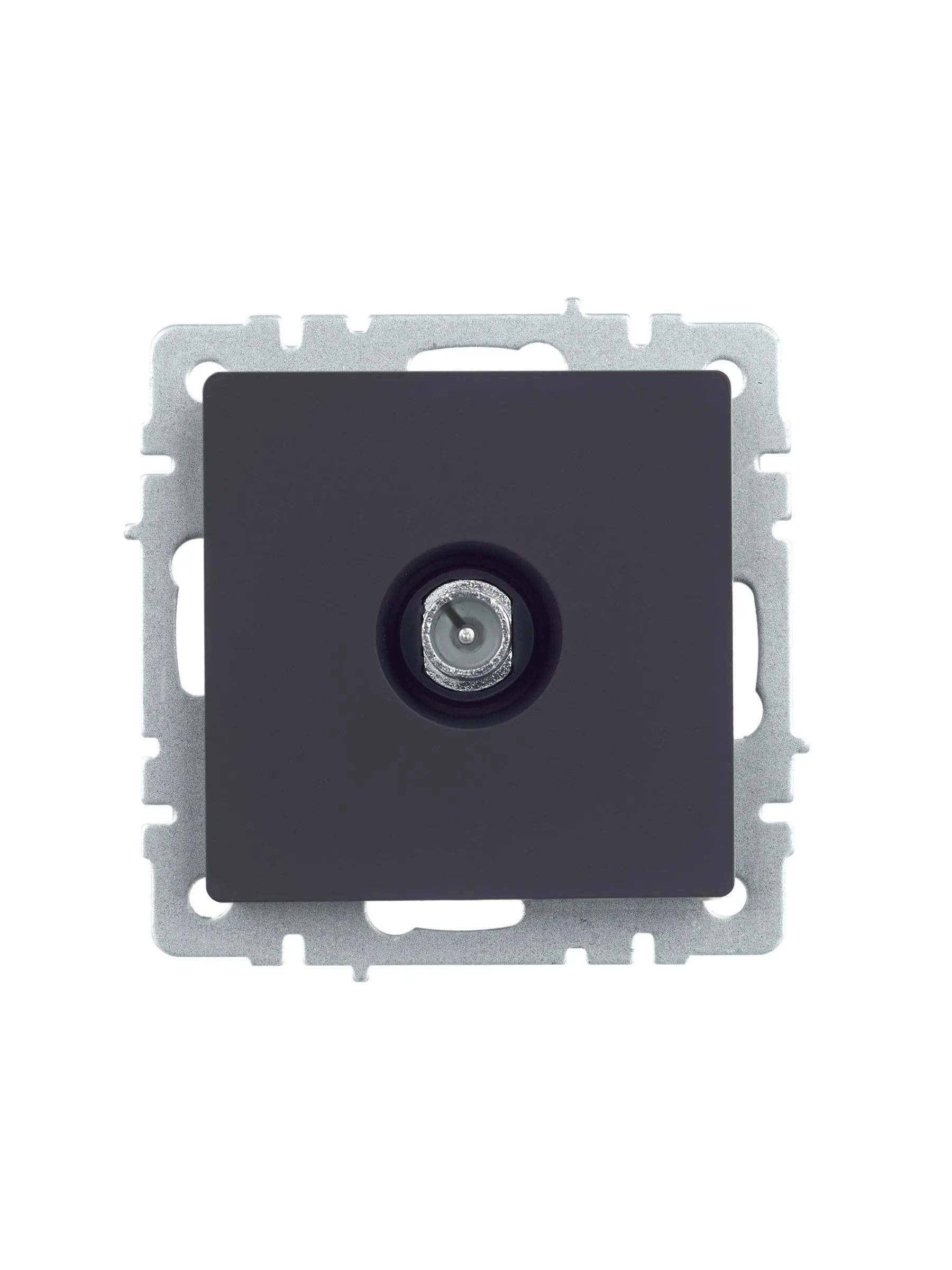 BRITE Розетка TV проходная РТВ10-0-БрГ графит IEK - Фото 7