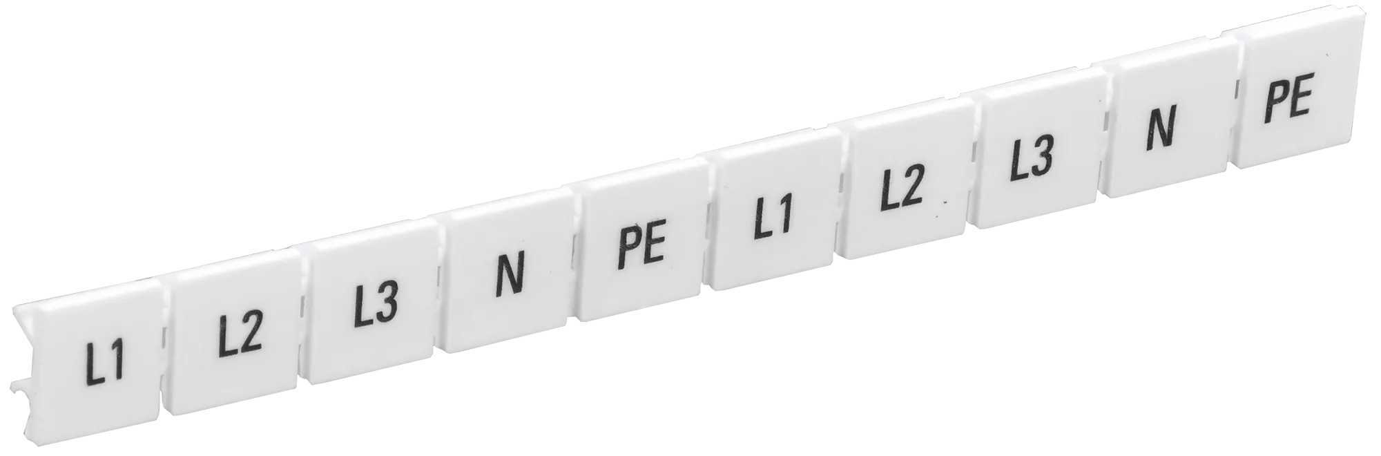 Маркеры для КПИ-10мм2 с символами "L1, L2, L3, N, PE" IEK