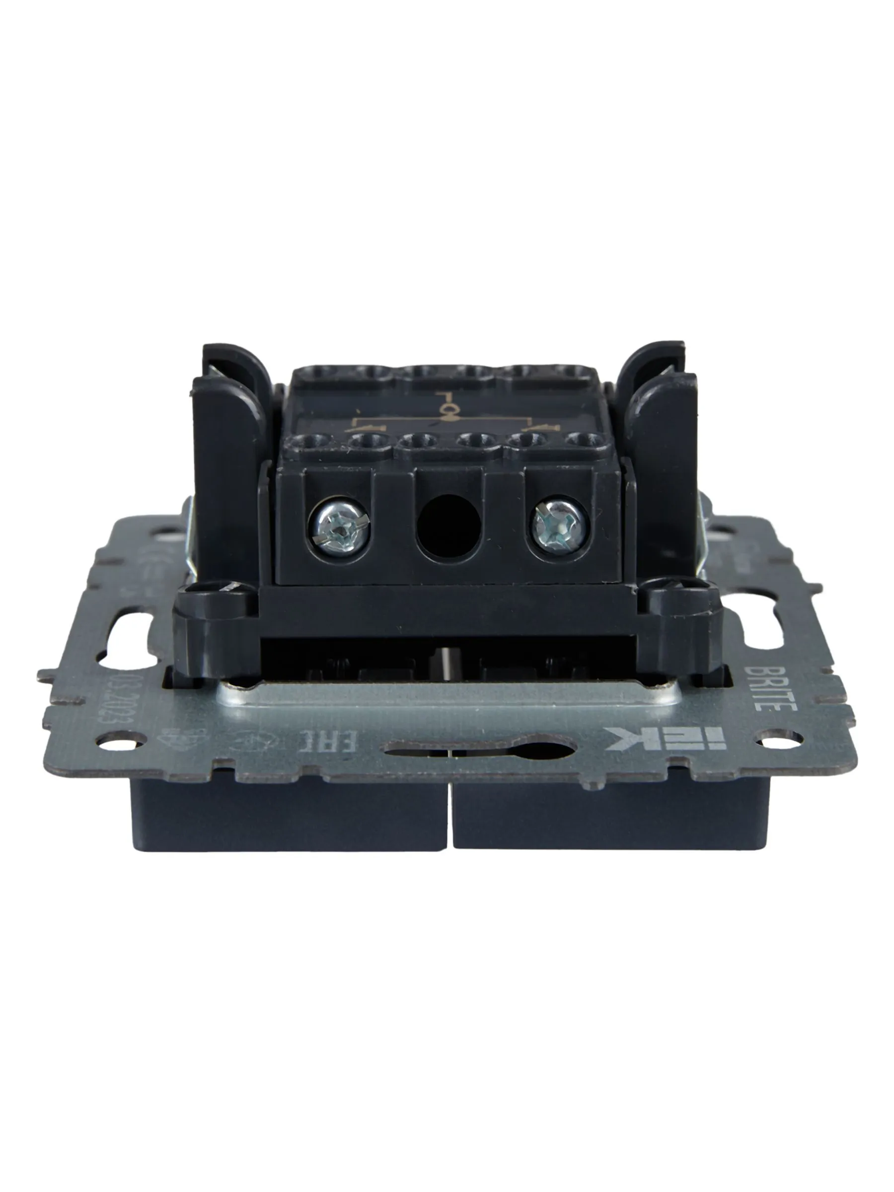 BRITE Выключатель жалюзи 10А ВС10-1-5-БрМ маренго IEK - Фото 6