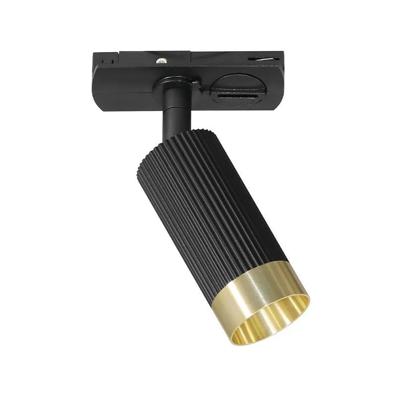 Трековый светильник WOLTA WTL-MR11/16BG Shell под лампу MR11 с цоколем GU10 IP20 Чёрный с золотом φ40*165*84mm