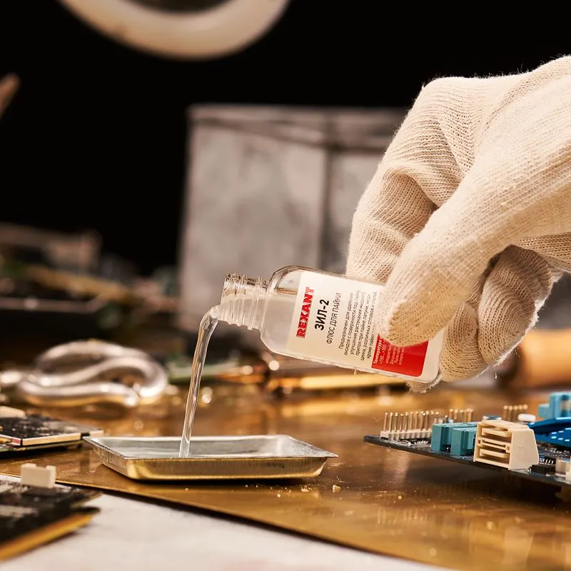 Флюс для пайки, ЗИЛ-2, 30мл, флакон REXANT - Фото 4