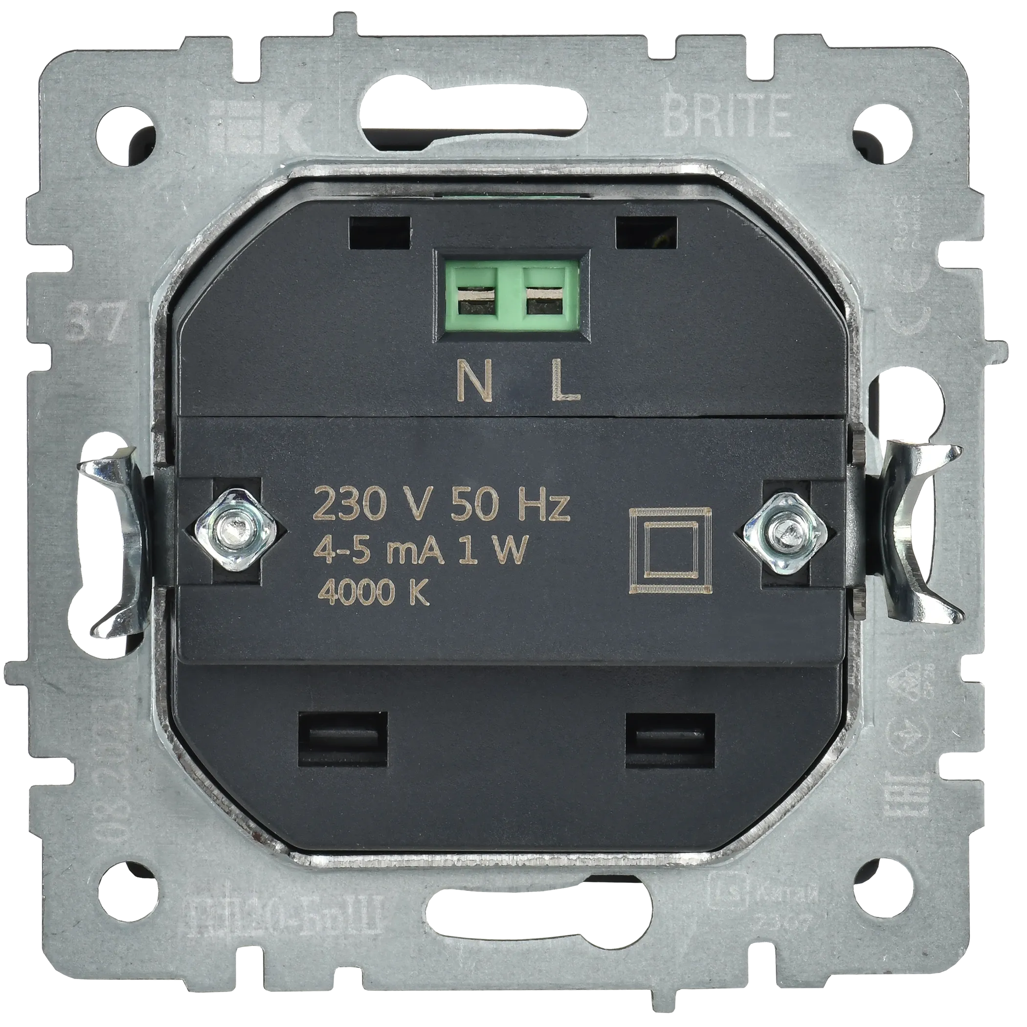 BRITE Подсветка светодиодная встраиваемая ПЛ20-БрШ шампань IEK - Фото 5