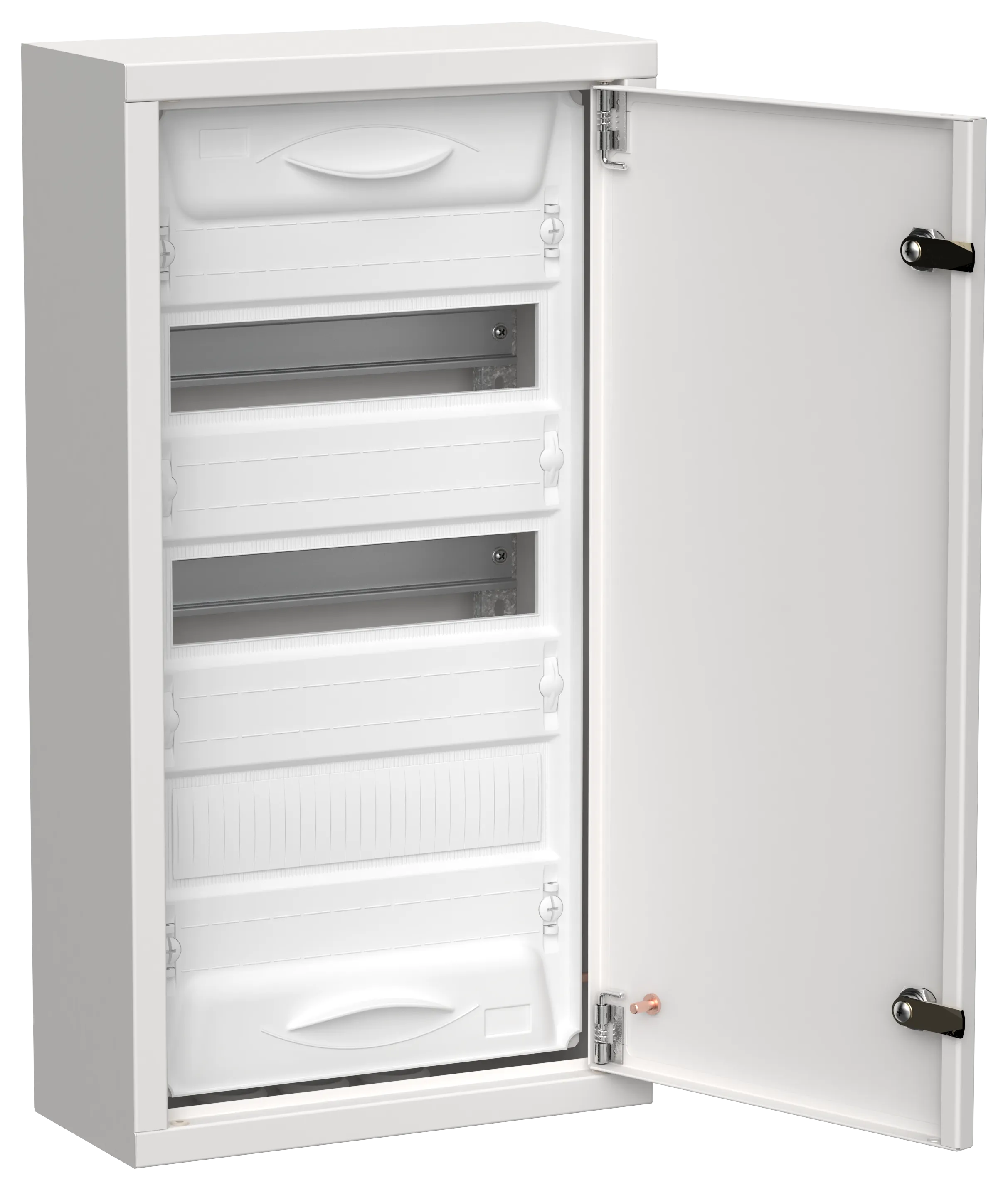 TITAN 5 Корпус металлический ЩРн-36 (1х36) 585х310х140мм IP31 белый (одна дверь) IEK