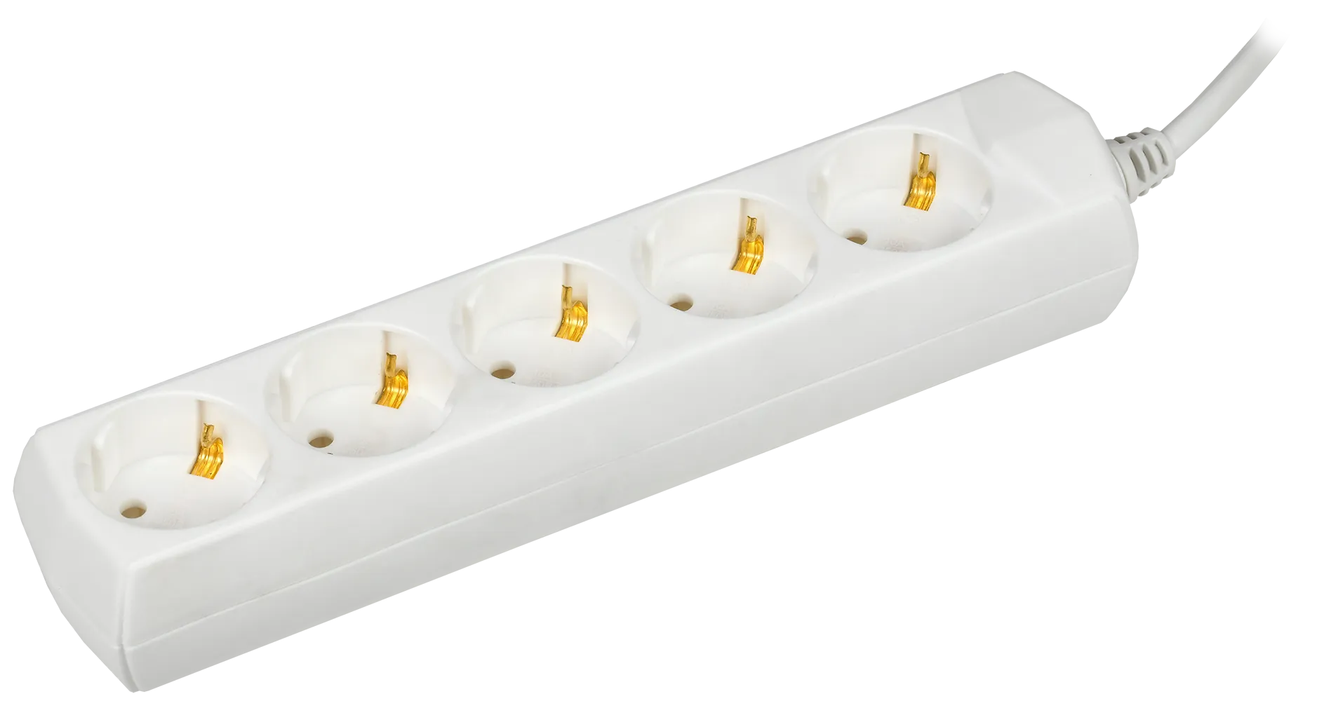 Удлинитель У05 5 мест с заземлением 1,5м 3х1мм2 10А/250В GENERICA WYP10-10-05-D15-Z-G