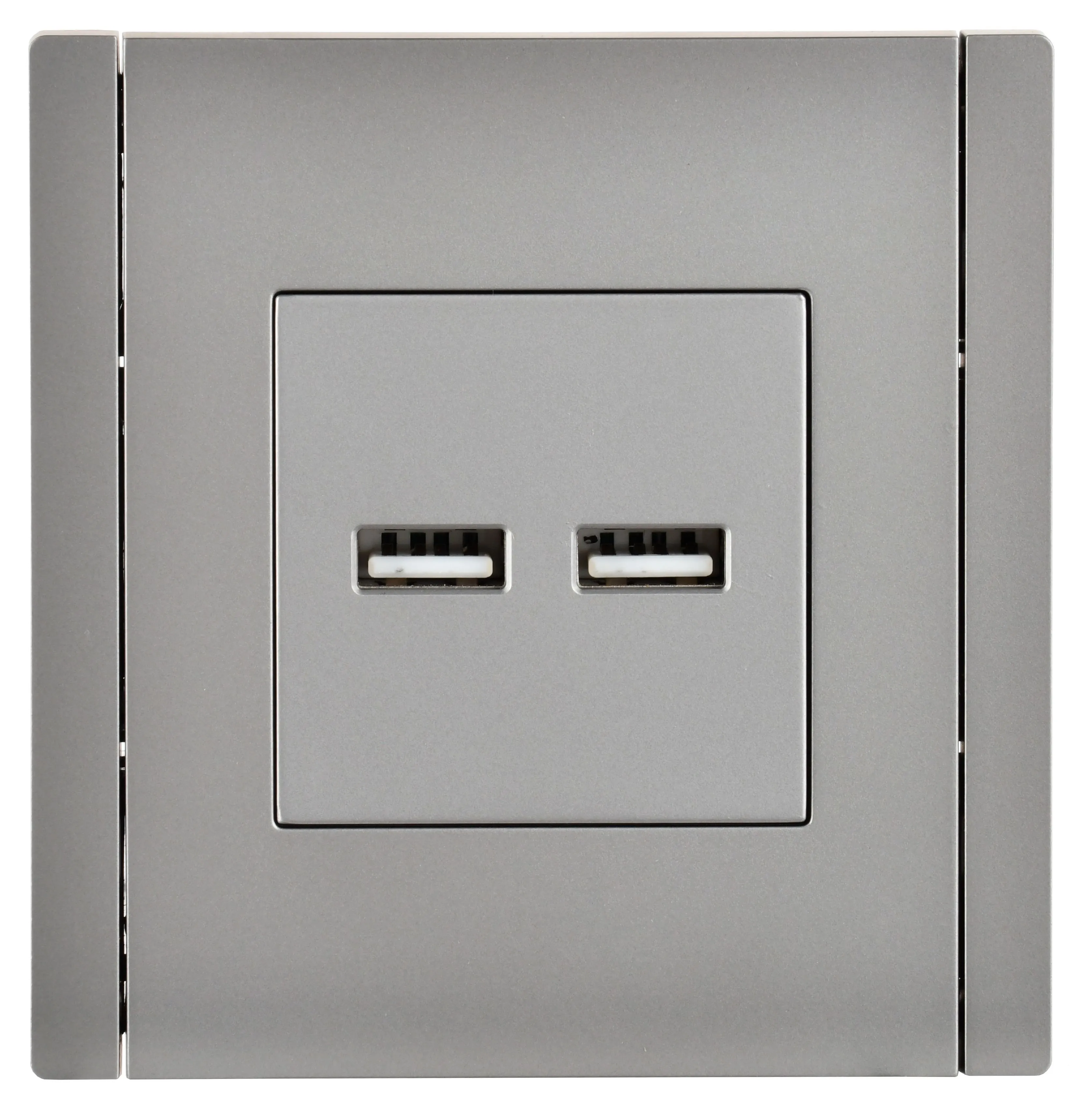 FORTE&PIANO Розетка USB A+A 3,1А FP549 сталь IEK для дома - Фото 2