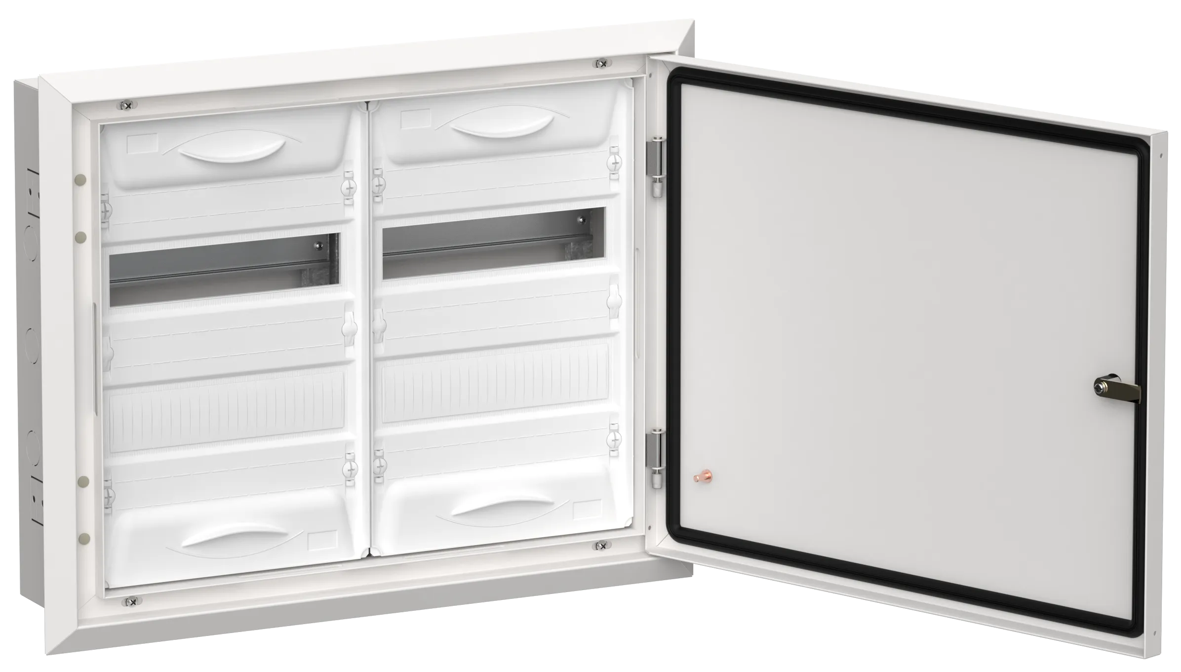 TITAN 5 Корпус металлический ЩРв-48 (2х24) 505х625х130мм IP31 белый (одна дверь) IEK TI5-50-V-2X024-31