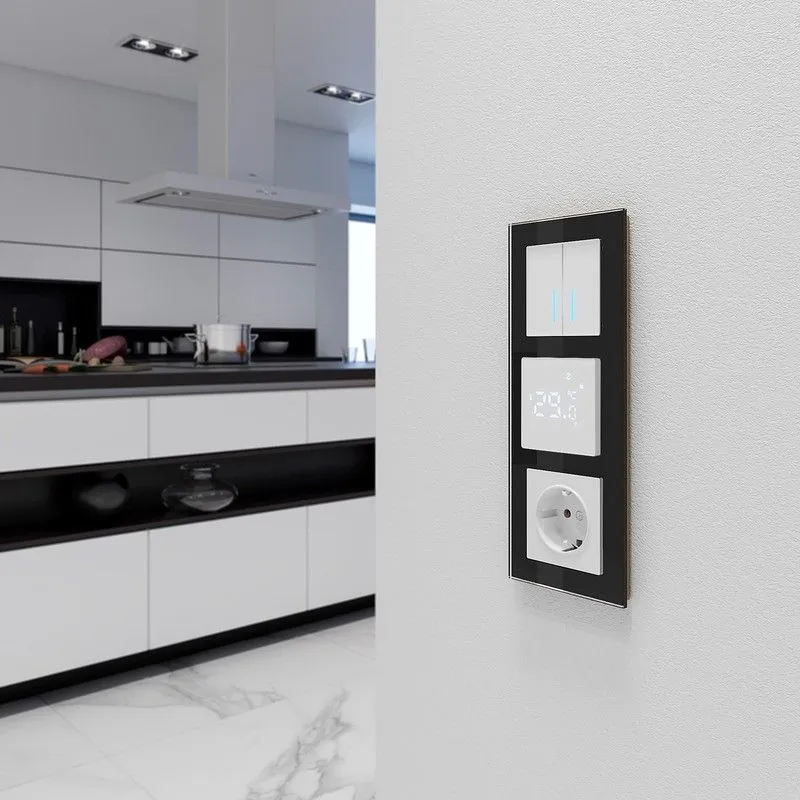 Сенсорный терморегулятор для теплого пола Wi-Fi (белый) Werkel - Фото 3