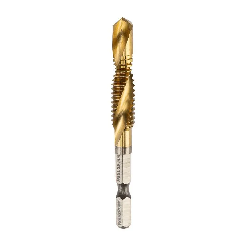 Сверло-метчик М8, Р6М5 ТИТАН KRANZ KR-91-0697
