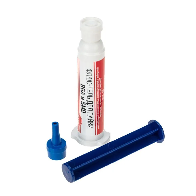 Флюс-гель для пайки, BGA и SMD, 12мл, техно-шприц, блистер REXANT