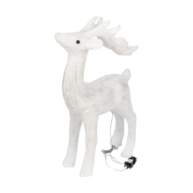 Акриловая светодиодная фигура Олень 50х25х75 см, IP65, понижающий трансформатор в комплекте NEON-NIGHT 513-280