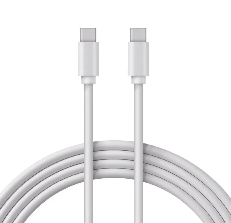 Кабель Type-C - Type-C, 3A, 1м, ПВХ, белый REXANT 18-1828