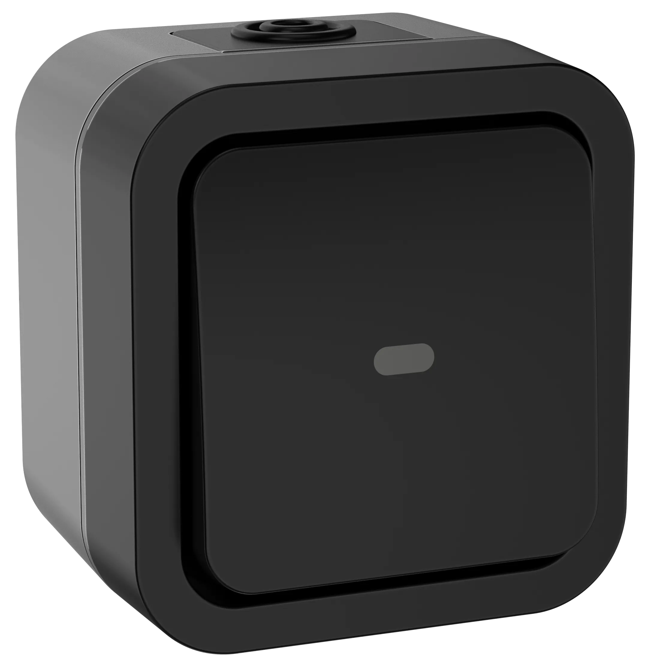 TORS Переключатель одноклавишный с индикацией 10А IP55 TS102 графит IEK