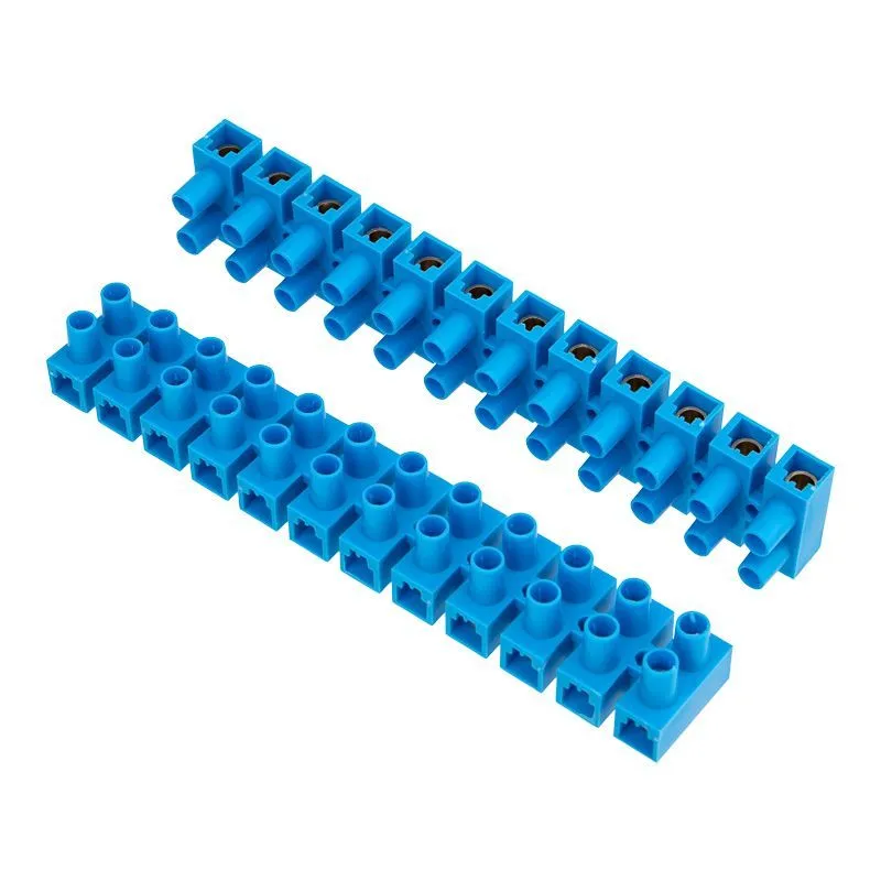 Клеммная винтовая колодка KВ-35 10-35, ток 80 A, полипропилен синий REXANT (10 шт./уп.) 