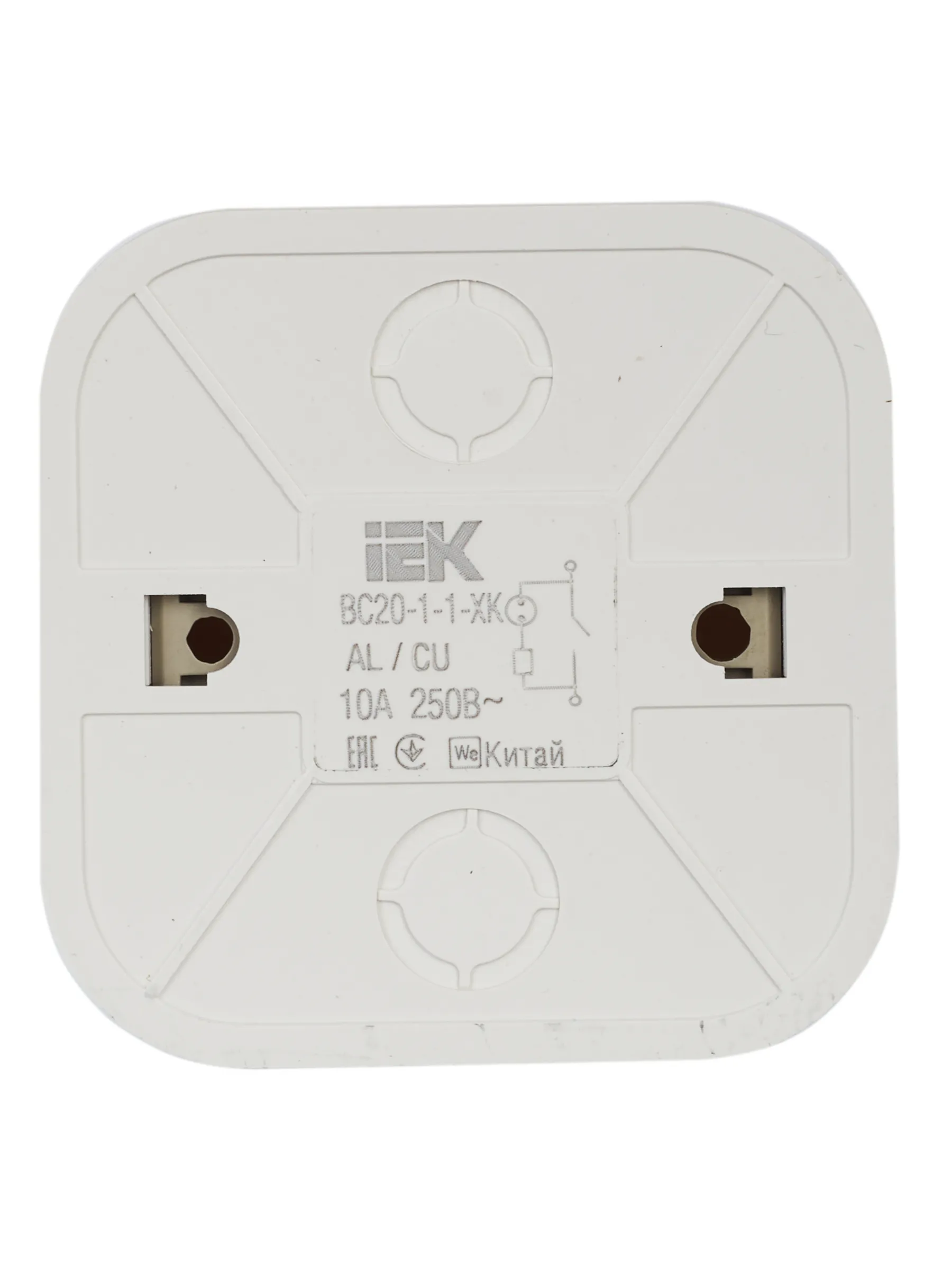 GLORY Выключатель 1-клавишный для открытой установки с индикацией ВС20-1-1-ХК кремовый IEK - Фото 6