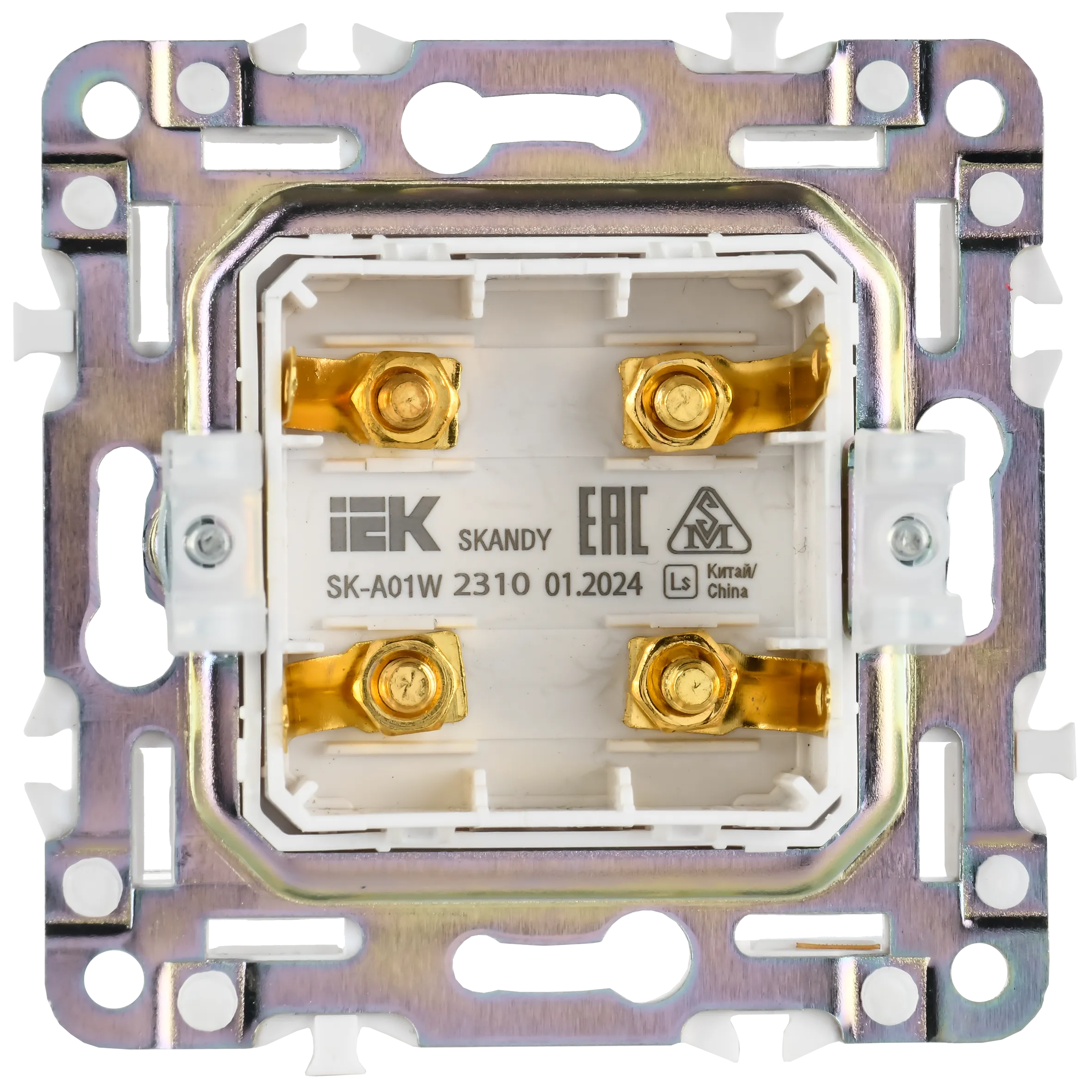 SKANDY Аудиорозетка 4-местная SK-A01W арктический белый IEK для дома - Фото 9