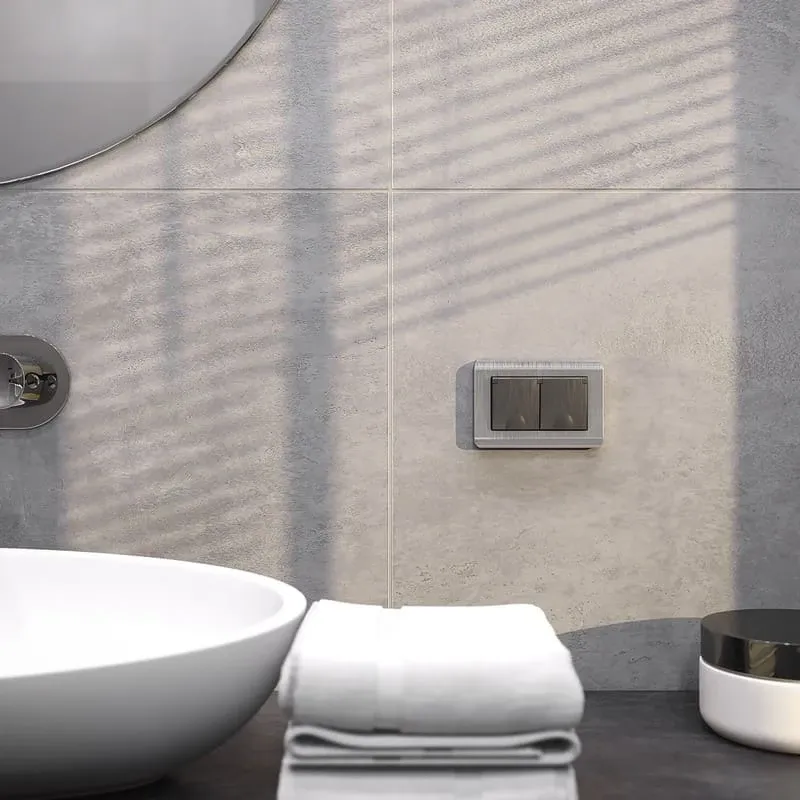 Рамка для двойной розетки Stream (серебряный) Werkel - Фото 4